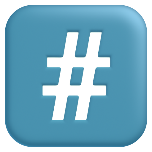 Emoji Mũ phím: # #⃣ dạng 3D