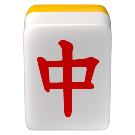 Emoji Mạt chược rồng đỏ 🀄 dạng 3D
