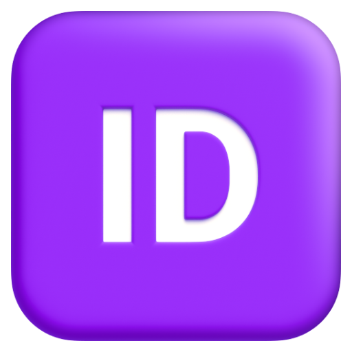Emoji Nút ID 🆔 dạng 3D