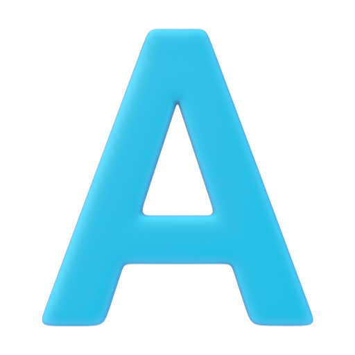 Emoji Regional Indicator Symbol Letter A 🇦 dạng 3D
