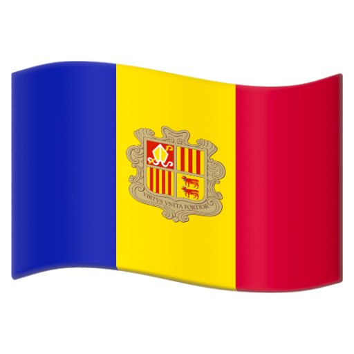 Emoji Cờ: Andorra 🇦🇩 dạng 3D