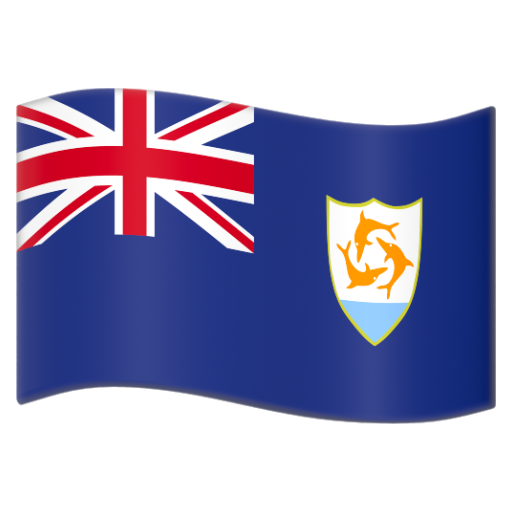 Emoji Cờ: Anguilla 🇦🇮 dạng 3D