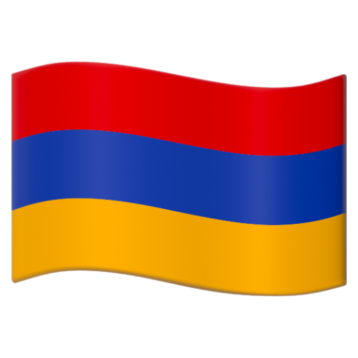 Emoji Cờ: Armenia 🇦🇲 dạng 3D