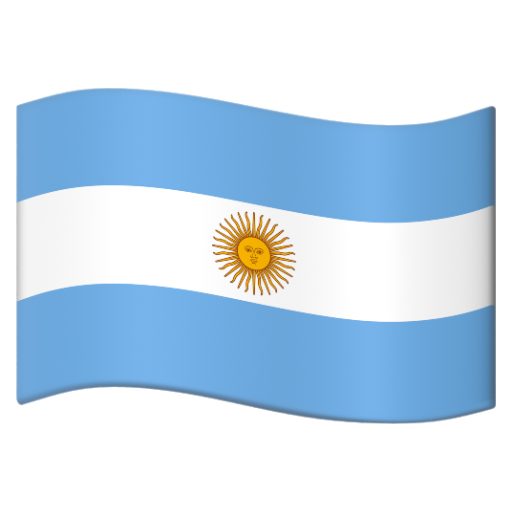 Emoji Cờ: Argentina 🇦🇷 dạng 3D
