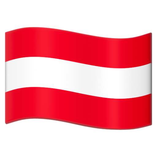 Emoji Cờ: Áo 🇦🇹 dạng 3D