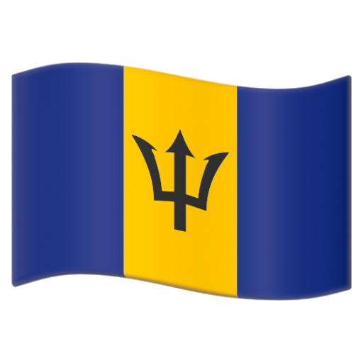 Emoji Cờ: Barbados 🇧🇧 dạng 3D