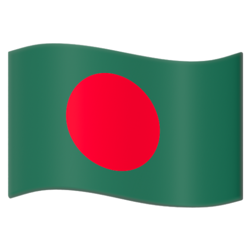 Emoji Cờ: Bangladesh 🇧🇩 dạng 3D