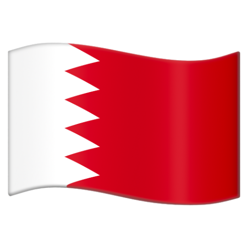 Emoji Cờ: Bahrain 🇧🇭 dạng 3D