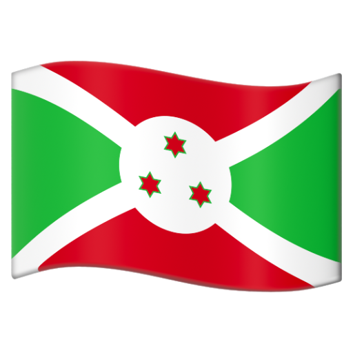 Emoji Cờ: Burundi 🇧🇮 dạng 3D
