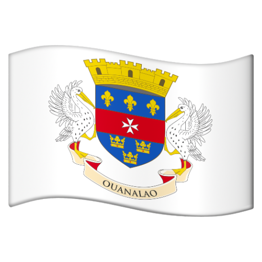 Emoji Cờ: St. Barthélemy 🇧🇱 dạng 3D