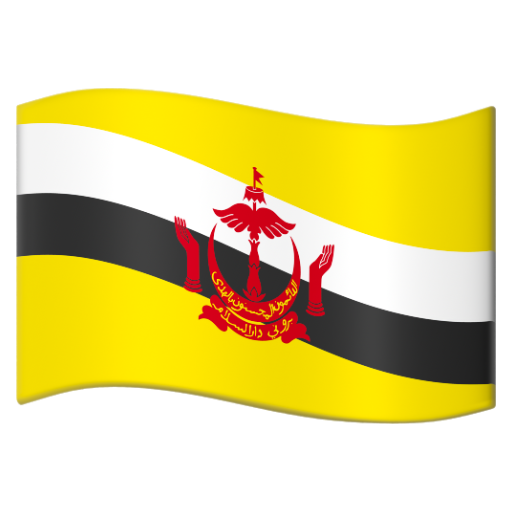 Emoji Cờ: Brunei 🇧🇳 dạng 3D