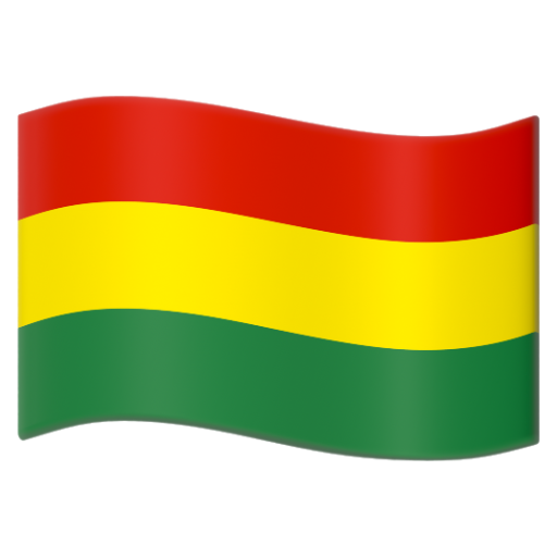 Emoji Cờ: Bolivia 🇧🇴 dạng 3D