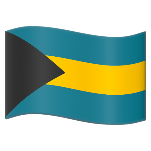 Emoji Cờ: Bahamas 🇧🇸 dạng 3D