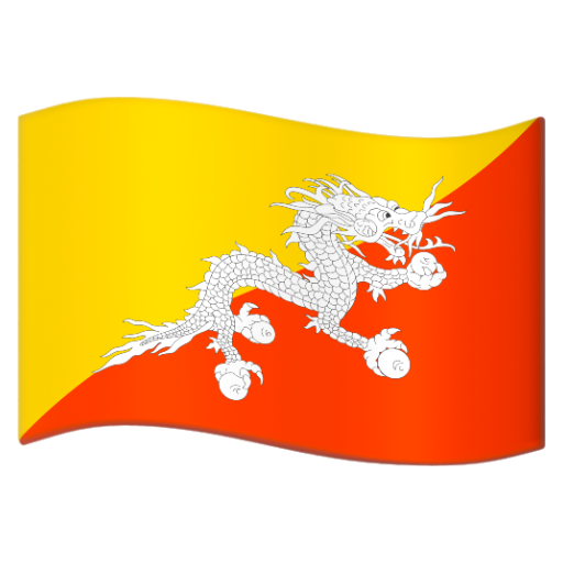 Emoji Cờ: Bhutan 🇧🇹 dạng 3D