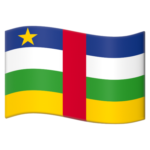 Emoji Cờ: Cộng hòa Trung Phi 🇨🇫 dạng 3D