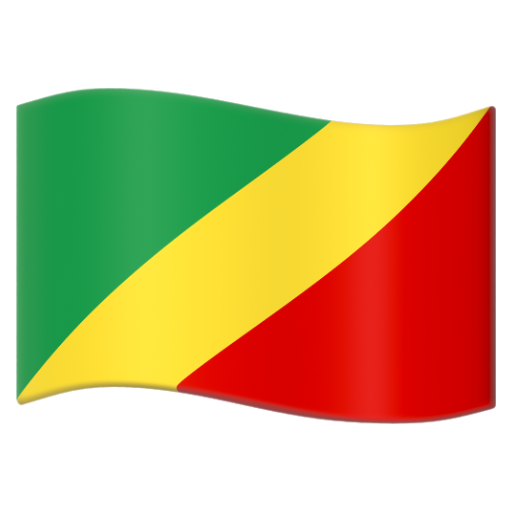 Emoji Cờ: Congo - Brazzaville 🇨🇬 dạng 3D