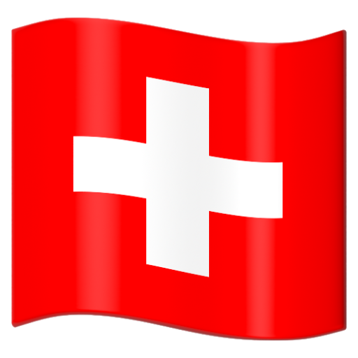 Emoji Cờ: Thụy Sĩ 🇨🇭 dạng 3D