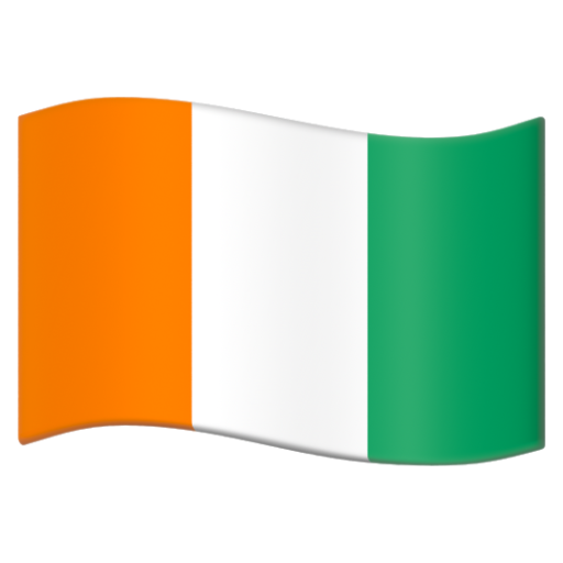 Emoji Cờ: Côte d’Ivoire 🇨🇮 dạng 3D
