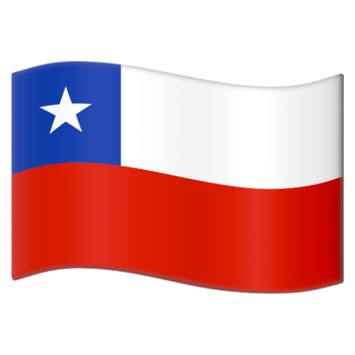 Emoji Cờ: Chile 🇨🇱 dạng 3D