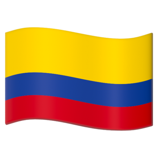 Emoji Cờ: Colombia 🇨🇴 dạng 3D