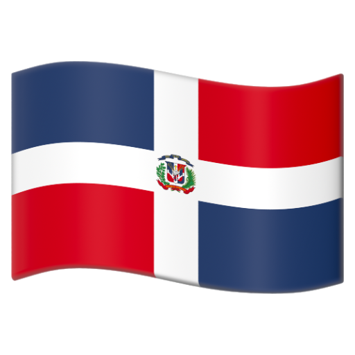 Emoji Cờ: Cộng hòa Dominica 🇩🇴 dạng 3D