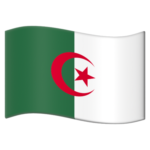 Emoji Cờ: Algeria 🇩🇿 dạng 3D