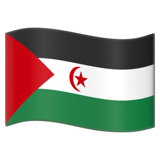 Emoji Cờ: Tây Sahara 🇪🇭 dạng 3D