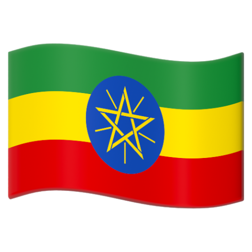 Emoji Cờ: Ethiopia 🇪🇹 dạng 3D
