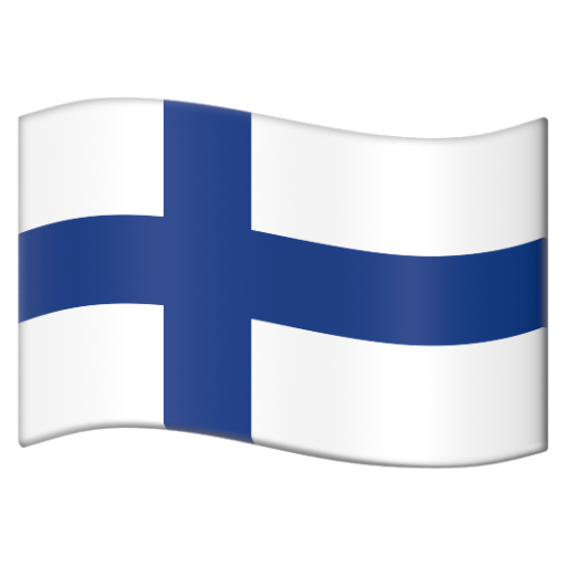 Emoji Cờ: Phần Lan 🇫🇮 dạng 3D