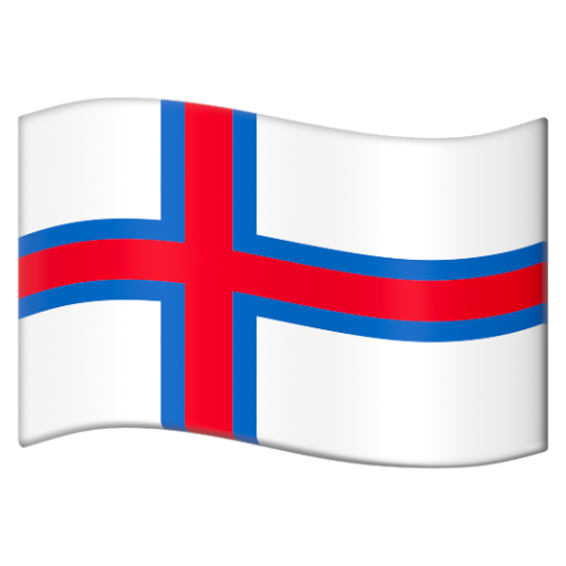 Emoji Cờ: Quần đảo Faroe 🇫🇴 dạng 3D