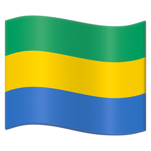 Emoji Cờ: Gabon 🇬🇦 dạng 3D