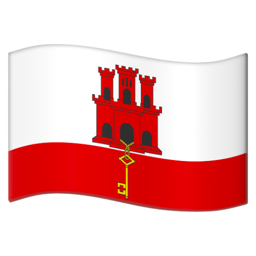 Emoji Cờ: Gibraltar 🇬🇮 dạng 3D