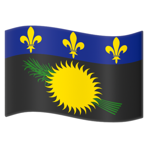 Emoji Cờ: Guadeloupe 🇬🇵 dạng 3D