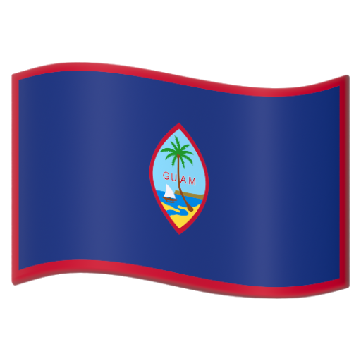Emoji Cờ: Guam 🇬🇺 dạng 3D
