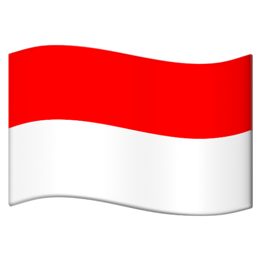 Emoji Cờ: Indonesia 🇮🇩 dạng 3D