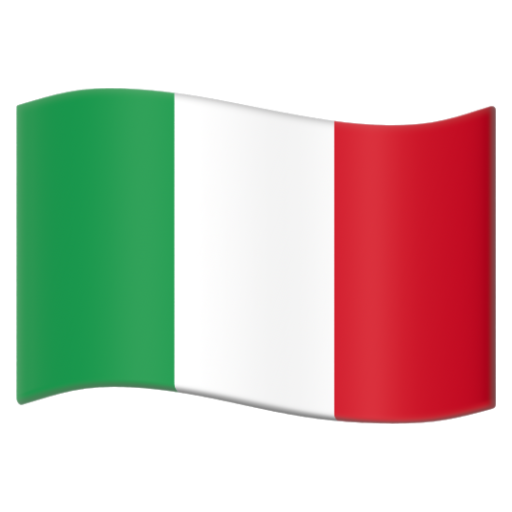 Emoji Cờ: Italy 🇮🇹 dạng 3D