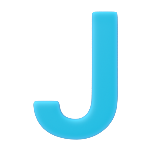 Emoji Regional Indicator Symbol Letter J 🇯 dạng 3D
