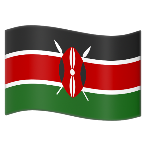 Emoji Cờ: Kenya 🇰🇪 dạng 3D