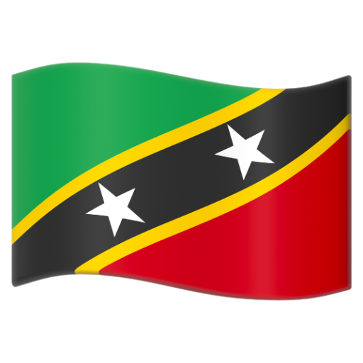 Emoji Cờ: St. Kitts và Nevis 🇰🇳 dạng 3D