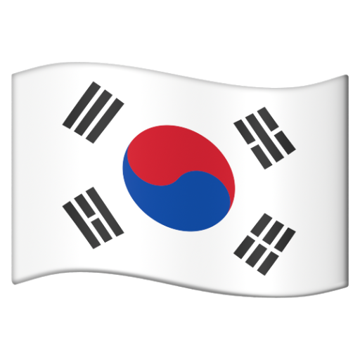 Emoji Cờ: Hàn Quốc 🇰🇷 dạng 3D