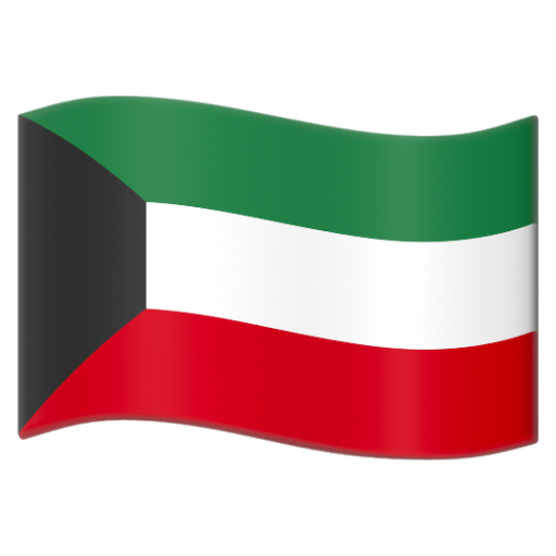 Emoji Cờ: Kuwait 🇰🇼 dạng 3D