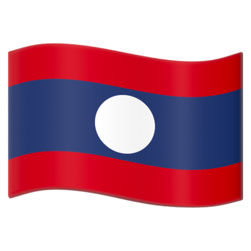 Emoji Cờ: Lào 🇱🇦 dạng 3D