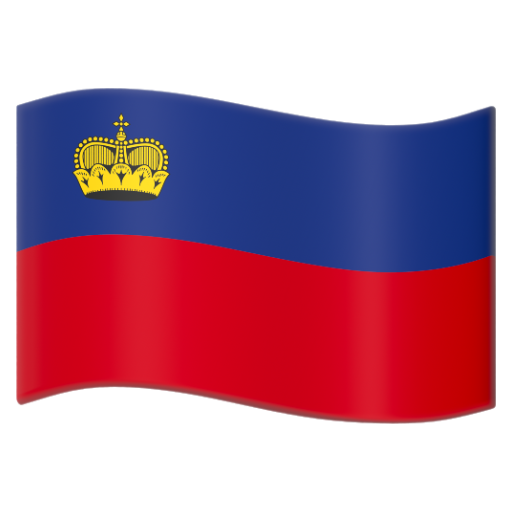 Emoji Cờ: Liechtenstein 🇱🇮 dạng 3D