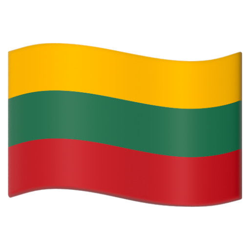 Emoji Cờ: Litva 🇱🇹 dạng 3D