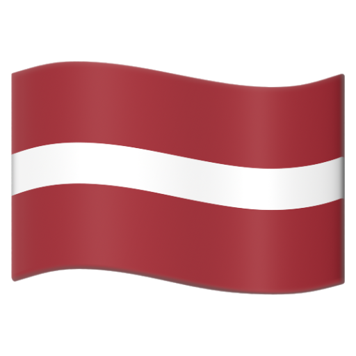 Emoji Cờ: Latvia 🇱🇻 dạng 3D