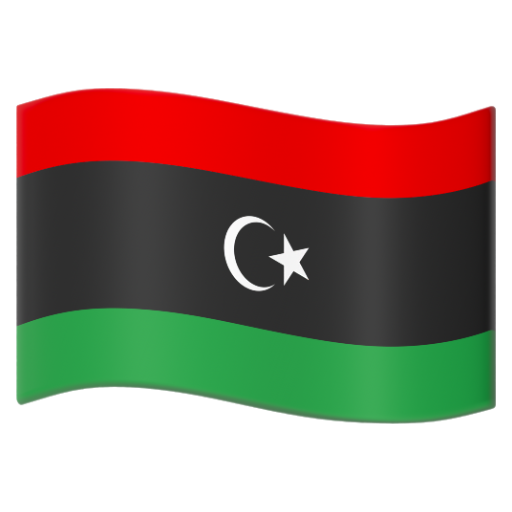 Emoji Cờ: Libya 🇱🇾 dạng 3D