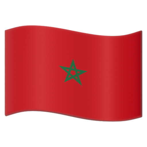 Emoji Cờ: Ma-rốc 🇲🇦 dạng 3D