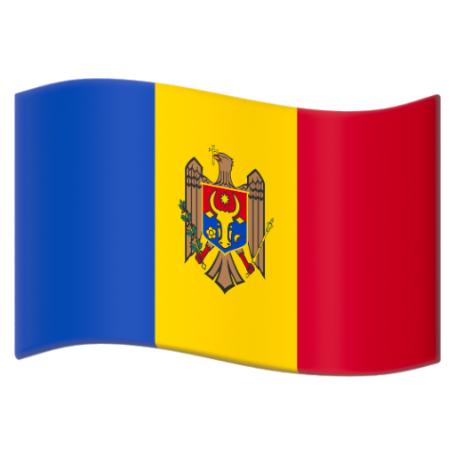 Emoji Cờ: Moldova 🇲🇩 dạng 3D