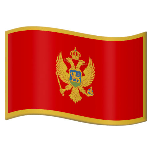 Emoji Cờ: Montenegro 🇲🇪 dạng 3D