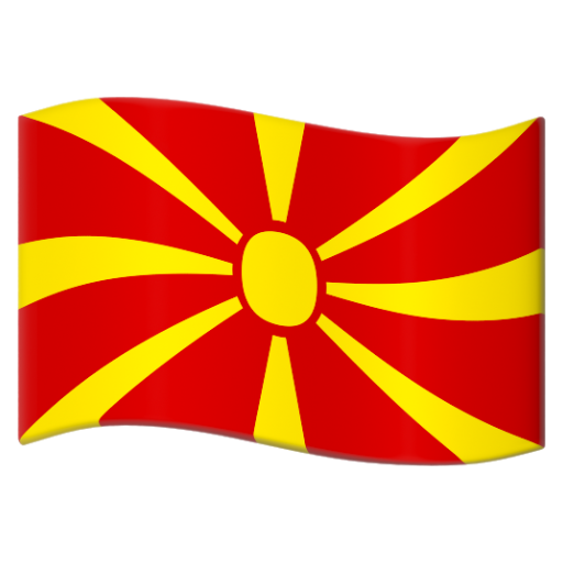 Emoji Cờ: Bắc Macedonia 🇲🇰 dạng 3D